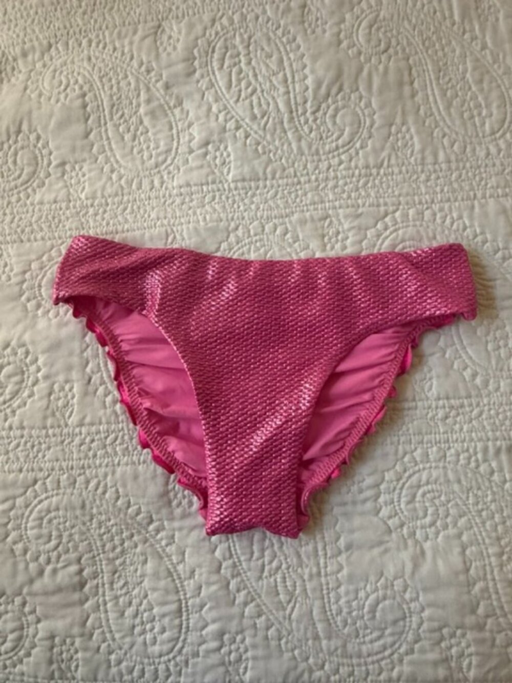 Luli Fama Luminous Seamless Ruched Back Bikini Bottom